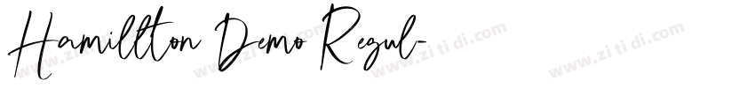 Hamillton Demo Regul字体转换